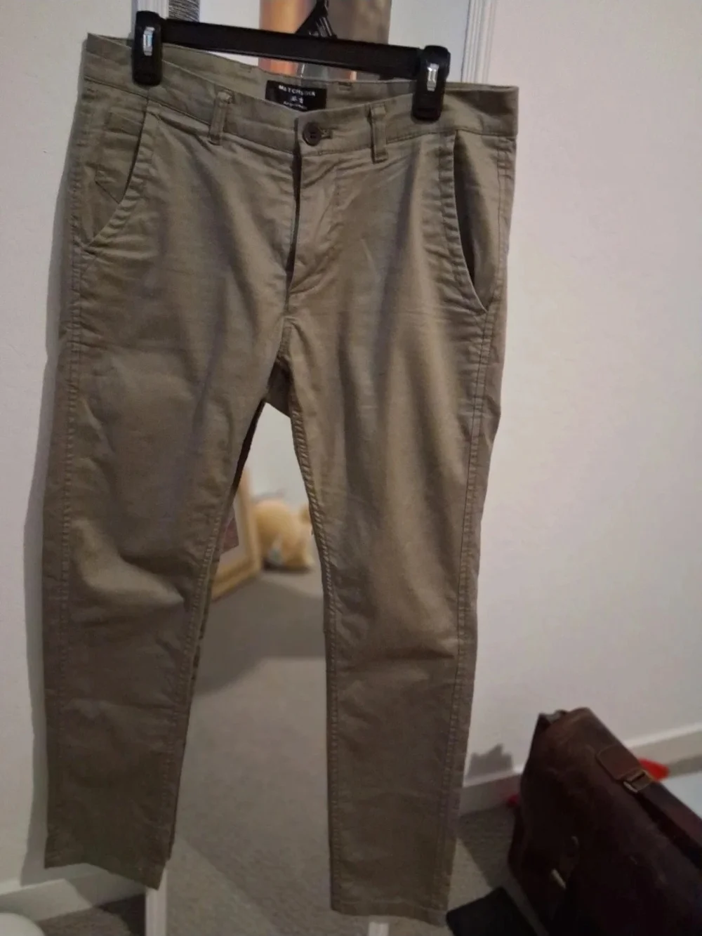 Men's Slim Straight Khaki Chino Pants